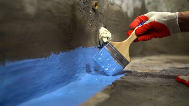 Commercial Interior Drainage System project at a Clinton, NY business property by SJ Waterproofing Pros